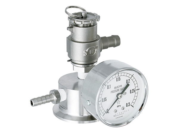 PPS-P : Pressure Opening, Safety Valve, Pressure Gauge