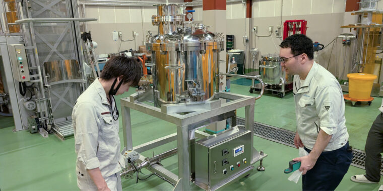 Load-cell filling unit installation