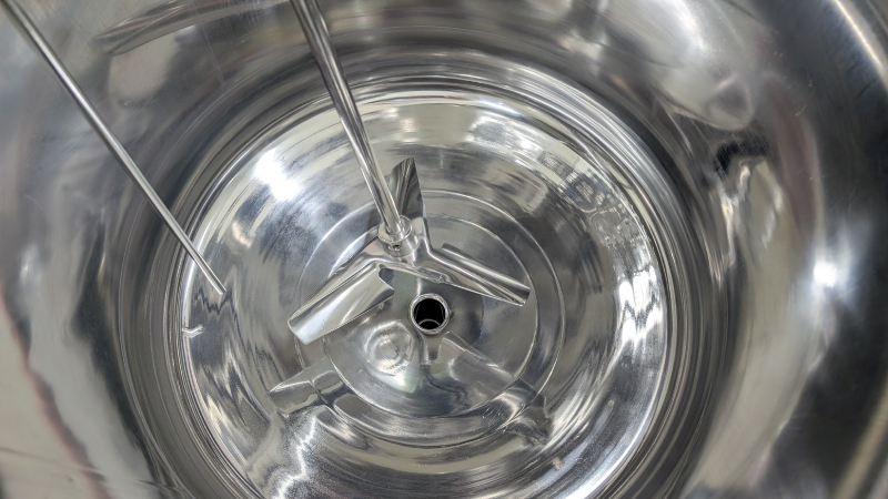 Electropolished tank interior