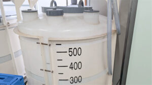 The previous resin tank, same 500L capacity